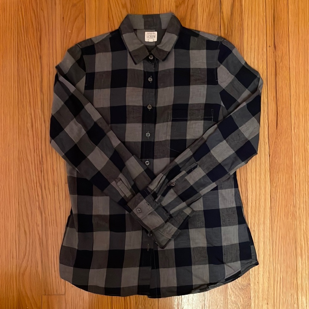 Jcrew Fannel Checked Buttoned shirt